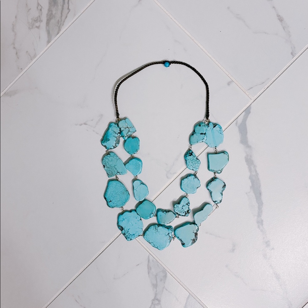 Turquoise Statement Necklace - image 2